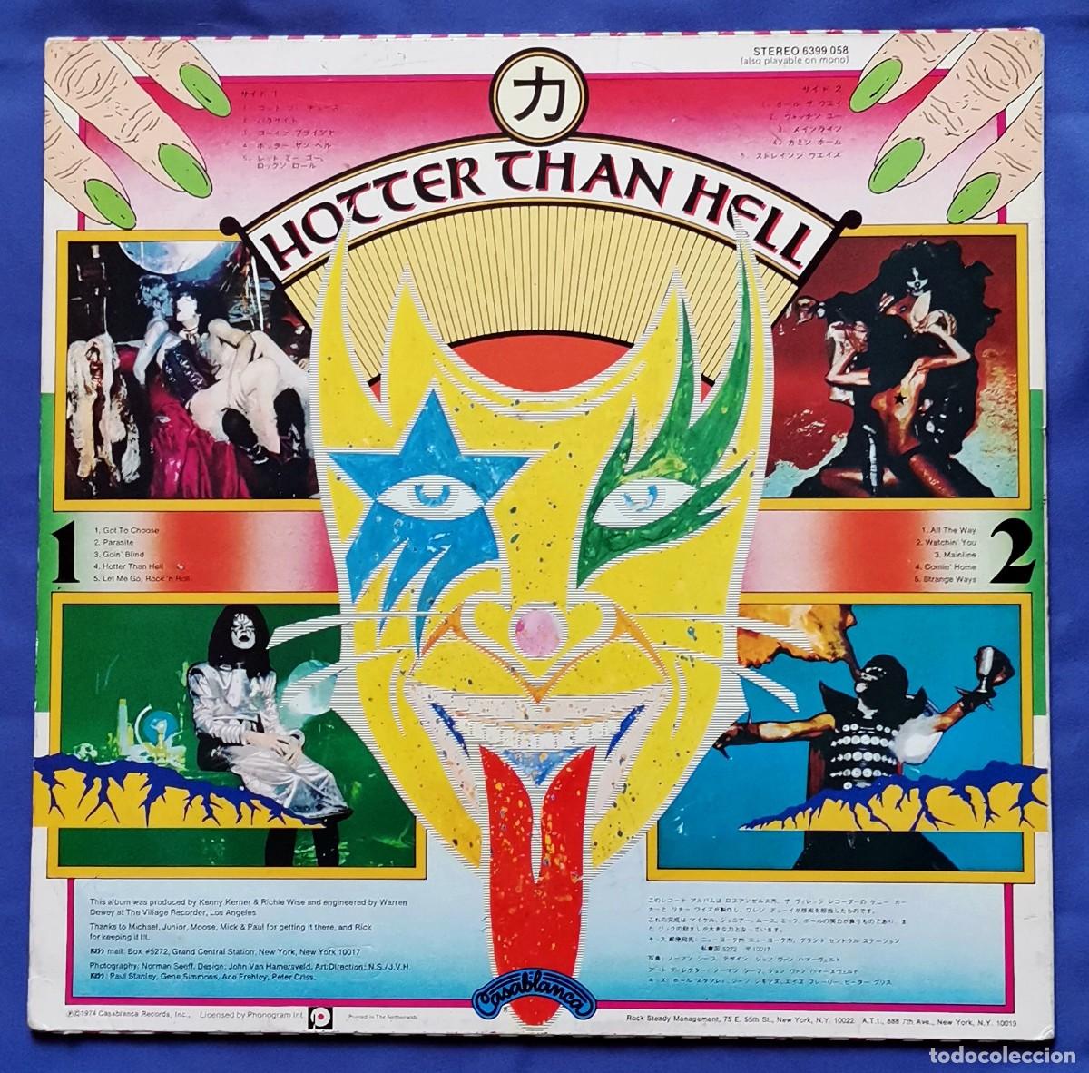 Discos de vinilo: Kiss &lrm;&ndash; Hotter Than Hell LP Holanda - Foto 2