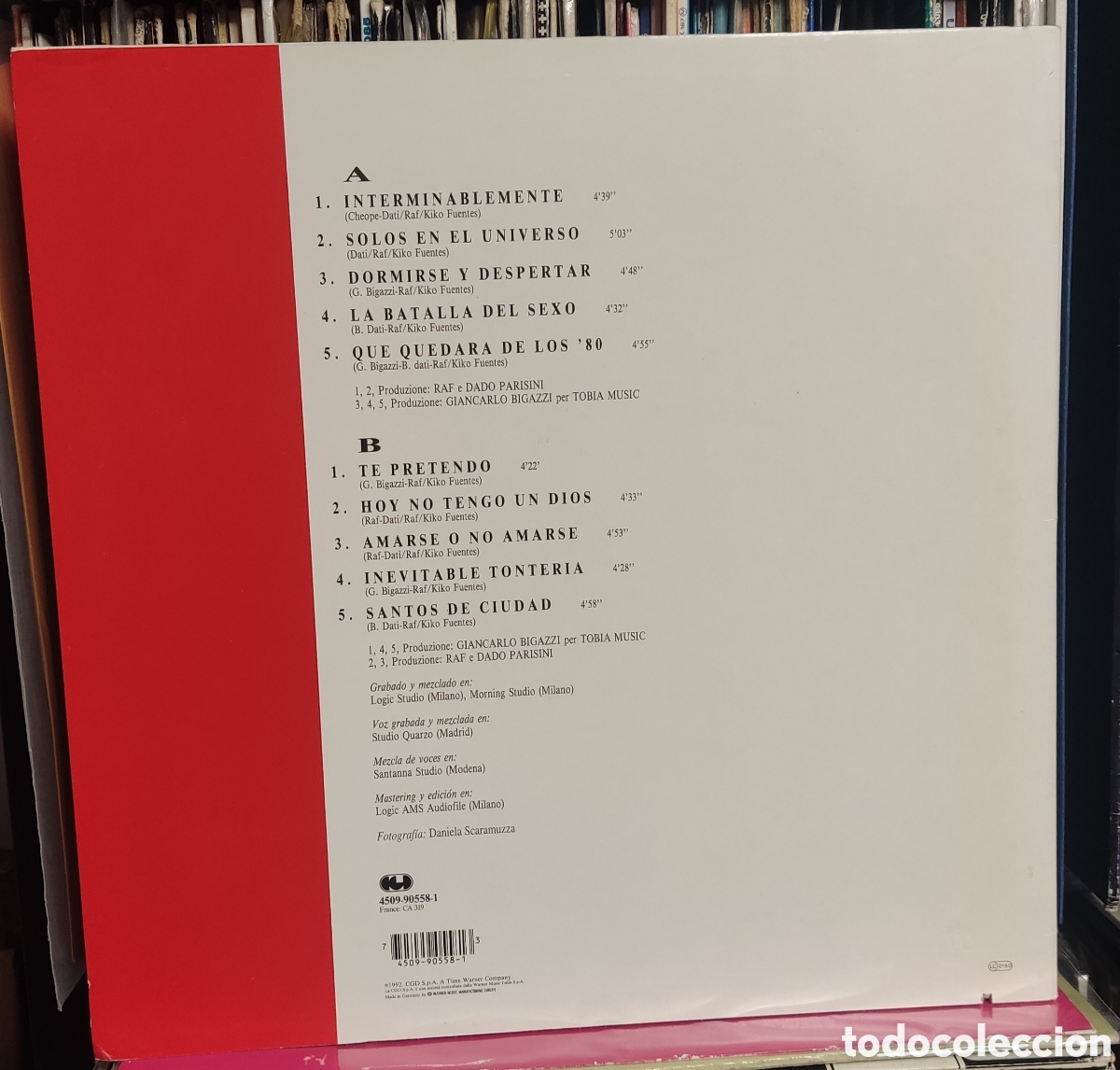 Discos de vinilo: RAF - RAF ( EN ESPA&Ntilde;OL) - Foto 2