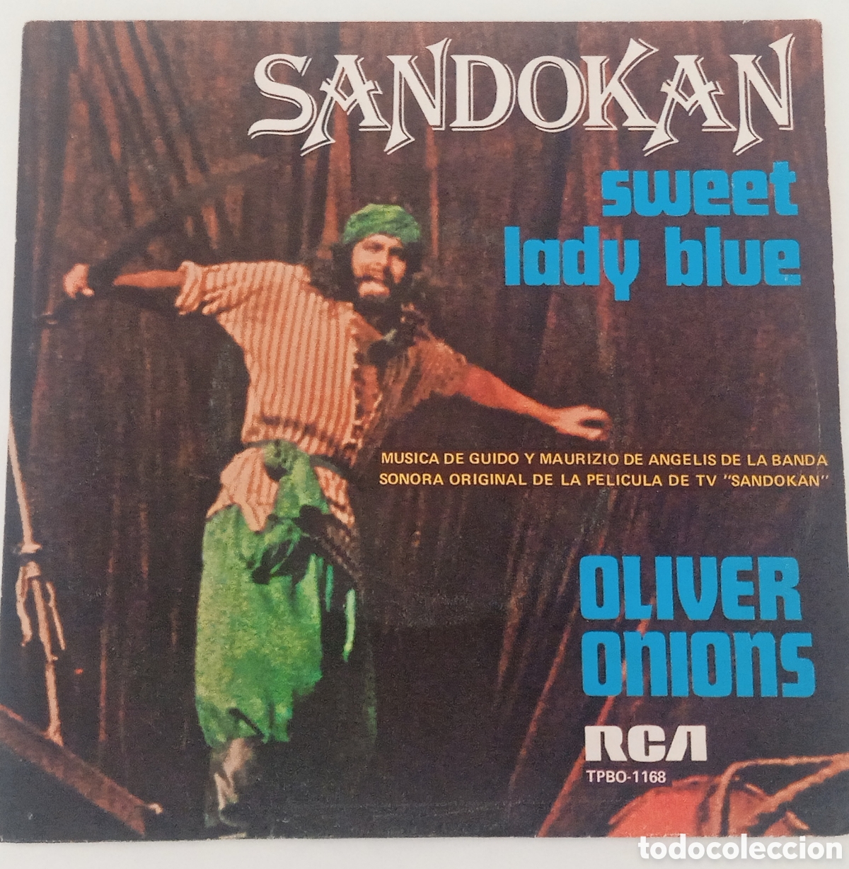 Discos de vinilo: OLIVER ONIONS - Sandokan (1976) single BSO - Foto 1