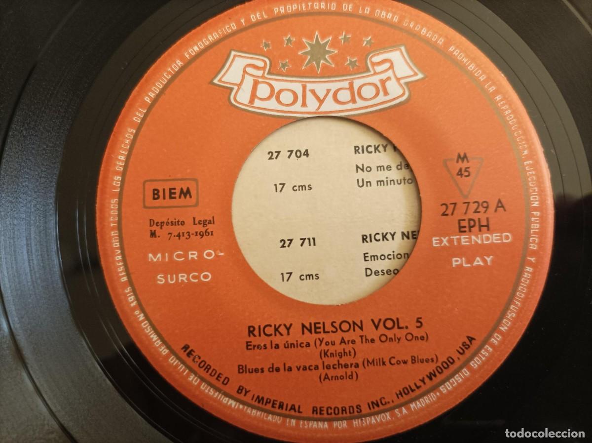 Discos de vinilo: Ricky Nelson ep Vol.5 - Foto 3