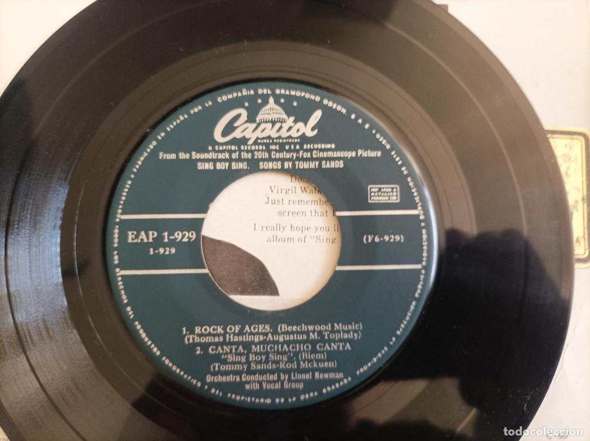 Discos de vinilo: Tommy Sands ep sing boy sing - Foto 4