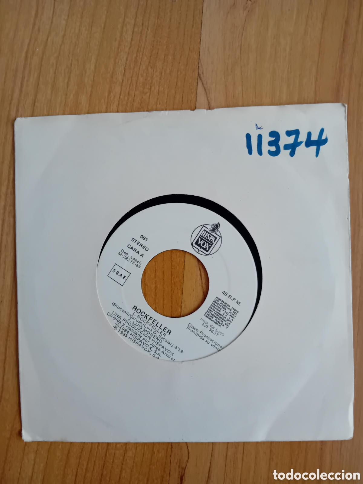 Discos de vinilo: ROCKEFELLER. ROCKEFELLER. JOSE LUIS MORENO - Foto 1