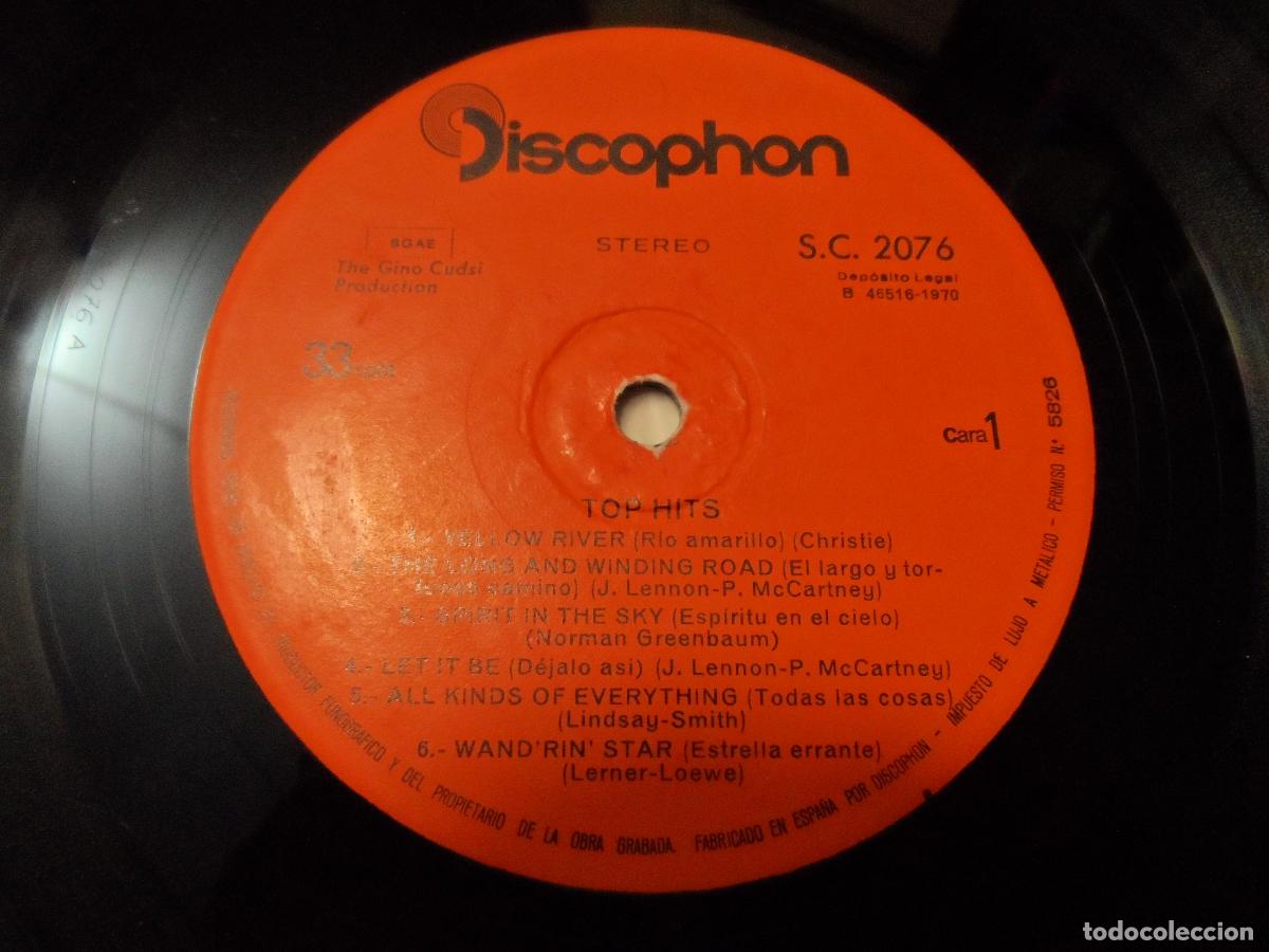 Discos de vinilo: Top Hits - RECOPILATORIO (SPAIN 1970) - Foto 3