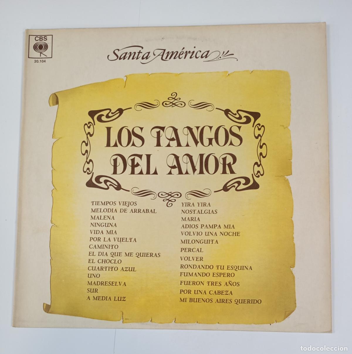 Disques de vinyle: SANTA AM&Eacute;RICA. LOS TANGOS DEL AMOR. LP. TDKDA3