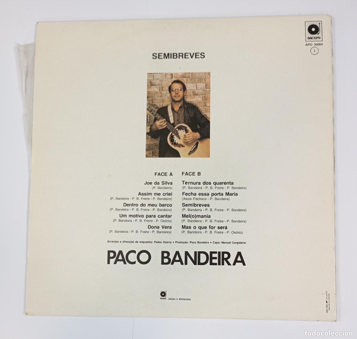 Discos de vinilo: Paco Bandeira - Semibreves - LP. TDKlp15 - Foto 2