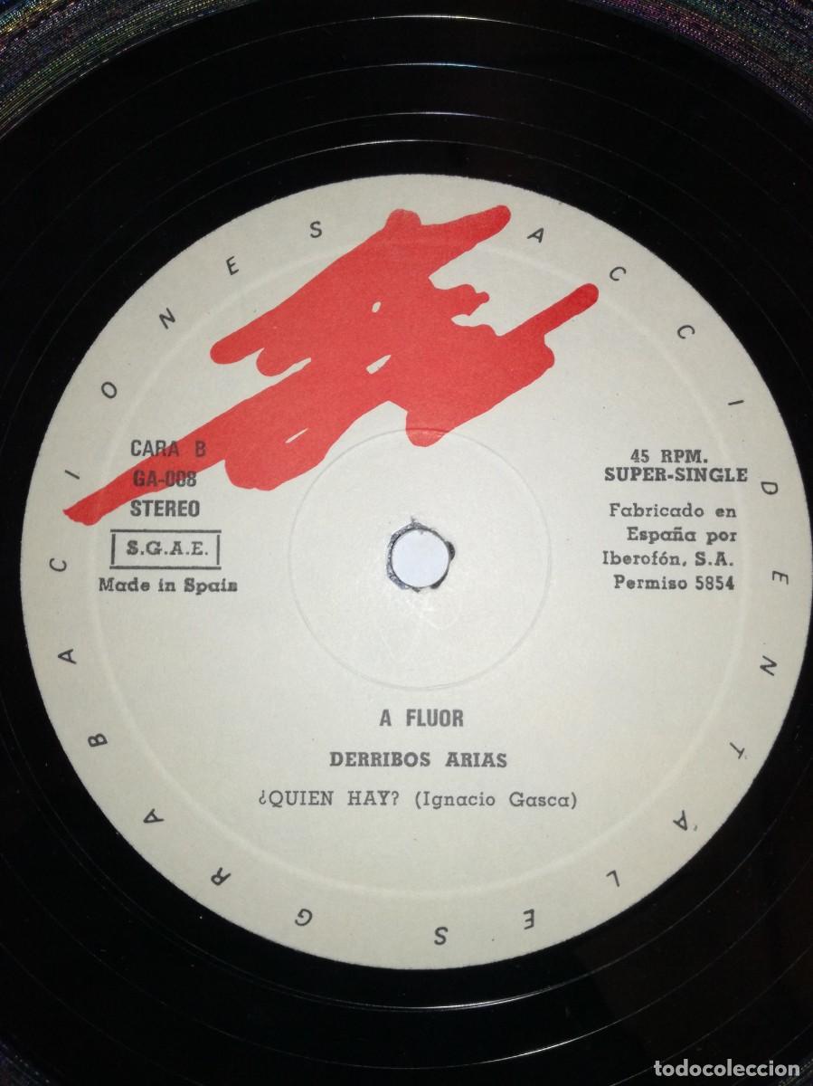 Discos de vinilo: DERRIBOS ARIAS-A FLUOR-ORIGINAL 1982 - Foto 5