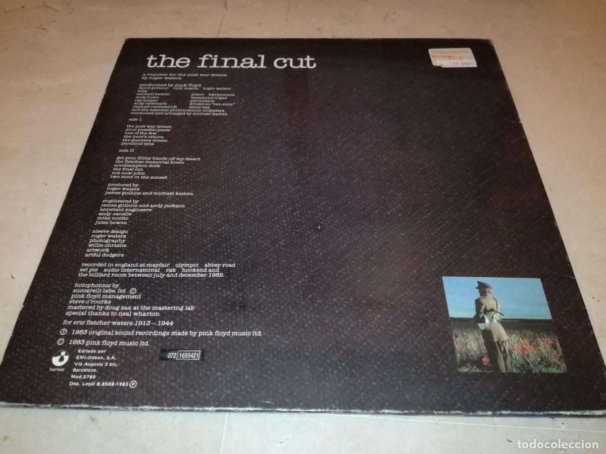Discos de vinilo: PINK FLOYD-THE FINAL CUT-GATEFOLD-EDICI&Oacute;N ESPA&Ntilde;OLA - Foto 2