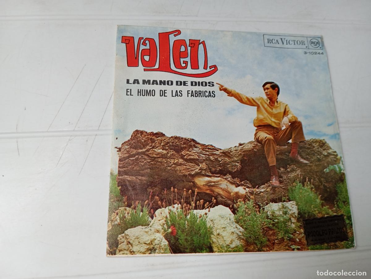 Discos de vinilo: SINGLE VALEN - LA MANO DE DIOS - Foto 1