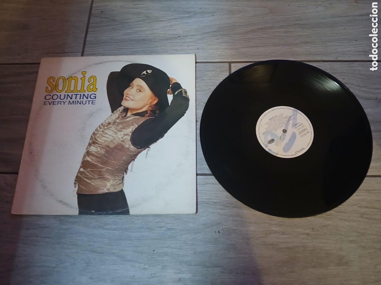 Discos de vinilo: SONIA - COUNTING EVERY MINUTE - MAXI - SPAIN - LV - - Foto 1
