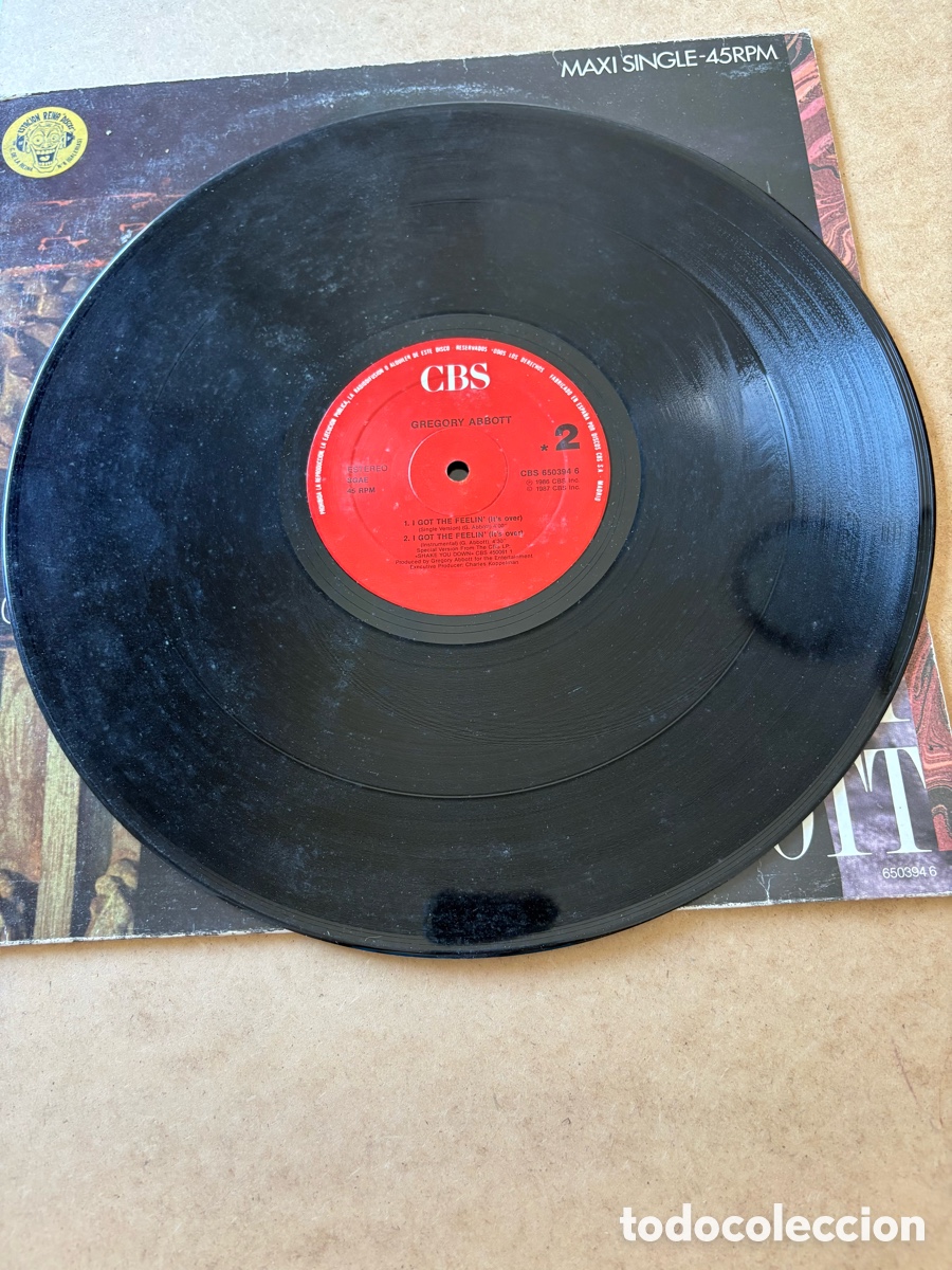 Discos de vinilo: Maxi vinilo Gregory Abott I Got The Feelin (A17) - Foto 2