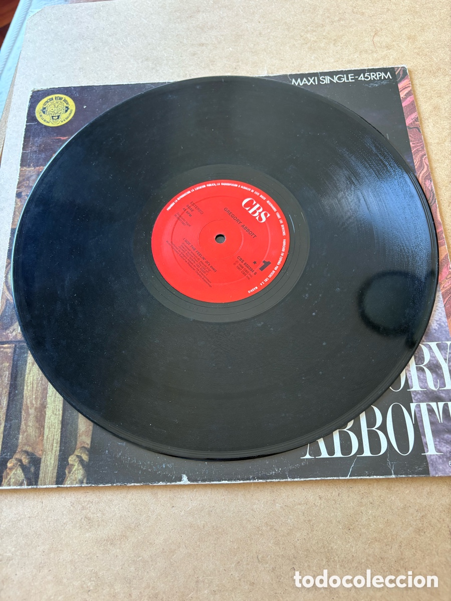 Discos de vinilo: Maxi vinilo Gregory Abott I Got The Feelin (A17) - Foto 3