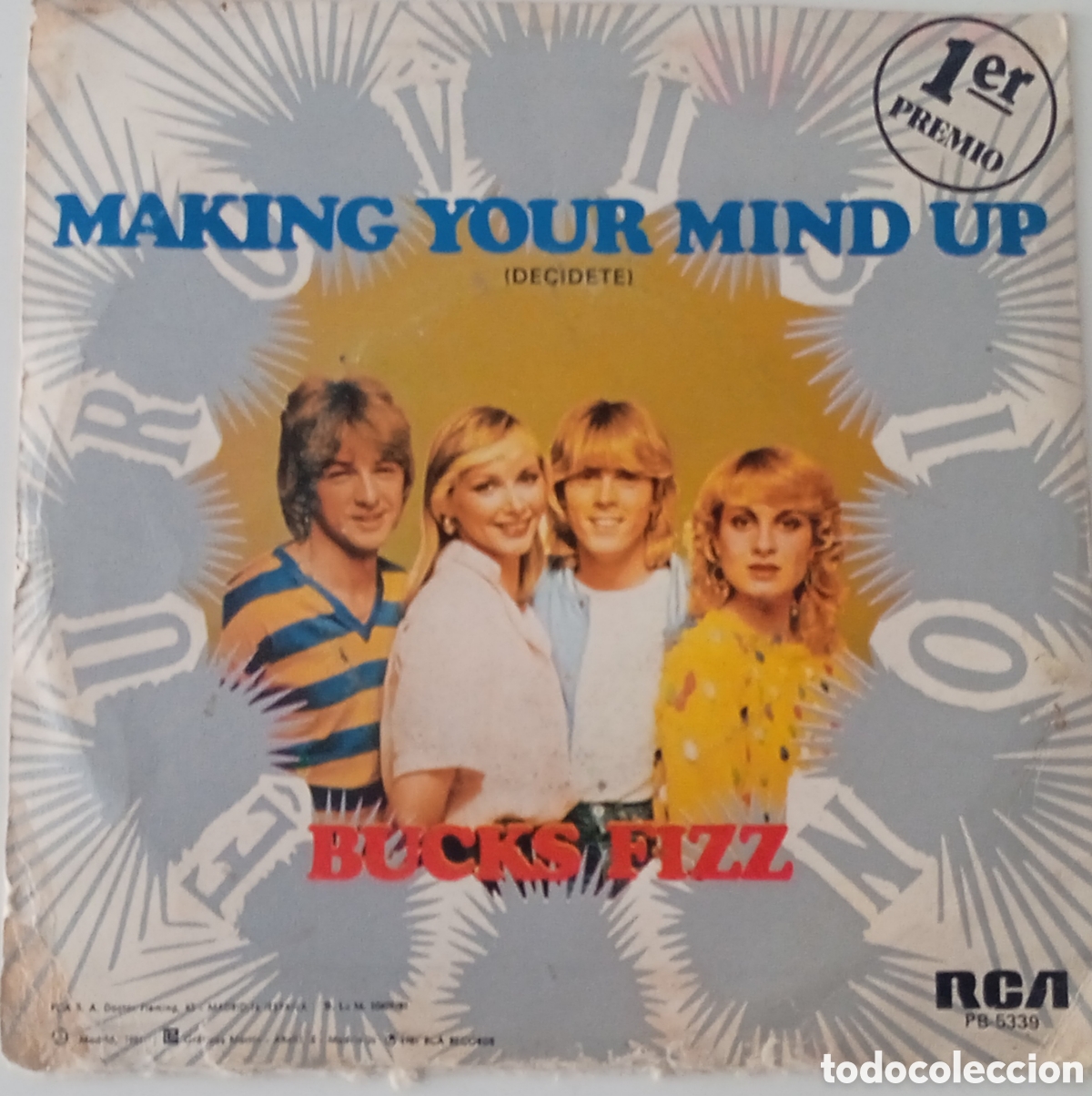 Discos de vinilo: BUCKS FIZZ - Making your mind Up (1981) single - Foto 2