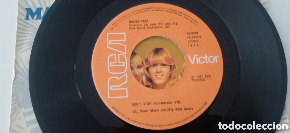 Discos de vinilo: BUCKS FIZZ - Making your mind Up (1981) single - Foto 3