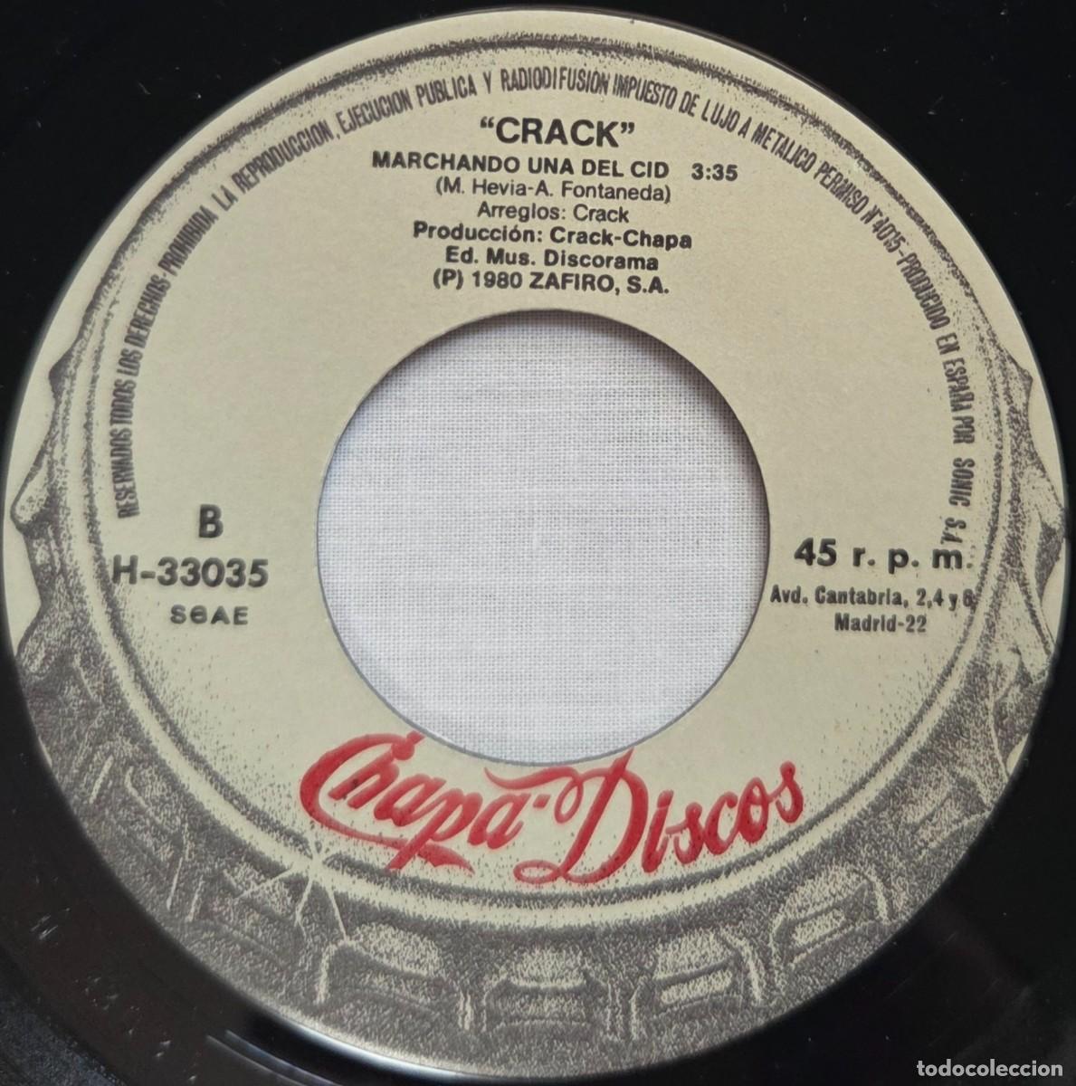 Discos de vinilo: Single Vinilo Crack, Cobarde o desertor - Foto 6