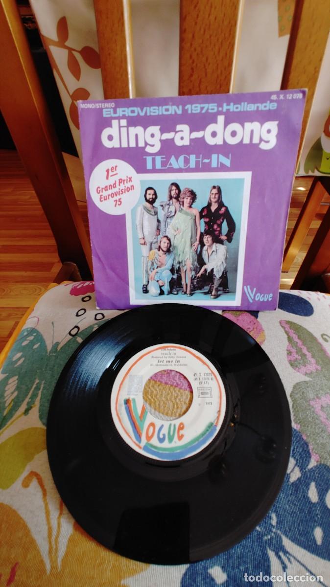 Discos de vinilo: TEACH IN-SINGLE DING A DONG-EUROVISION 1975 - Foto 1