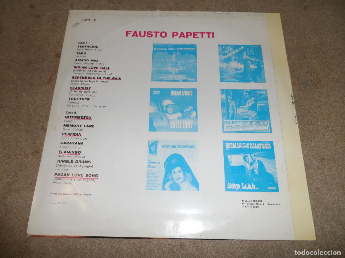 Discos de vinilo: Fausto Papetti - Tentaci&oacute;n (I remember) (SPAIN 1969) - Foto 2