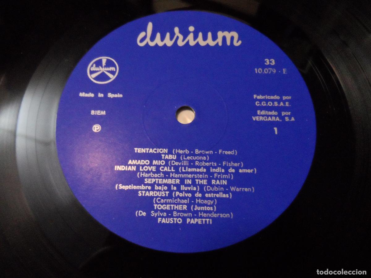 Discos de vinilo: Fausto Papetti - Tentaci&oacute;n (I remember) (SPAIN 1969) - Foto 3