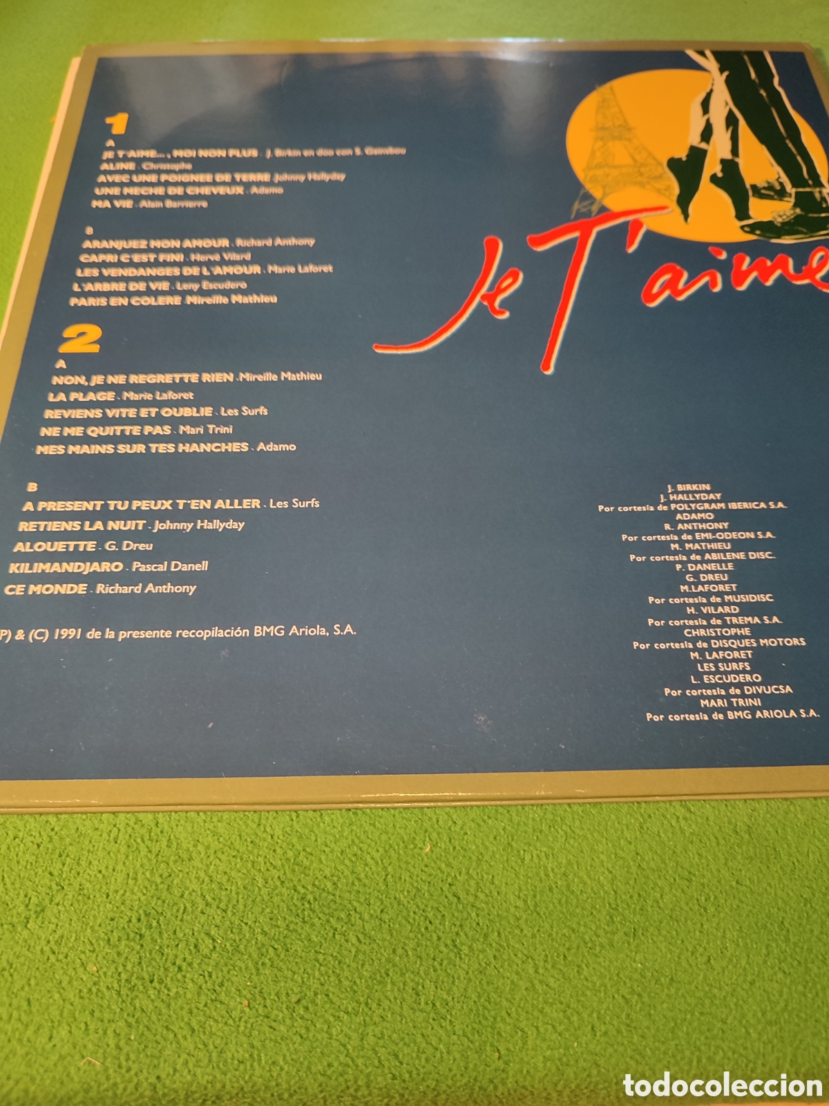 Discos de vinilo: Je Taime - 20 grandes &eacute;xitos originales 2 Lps - Foto 5