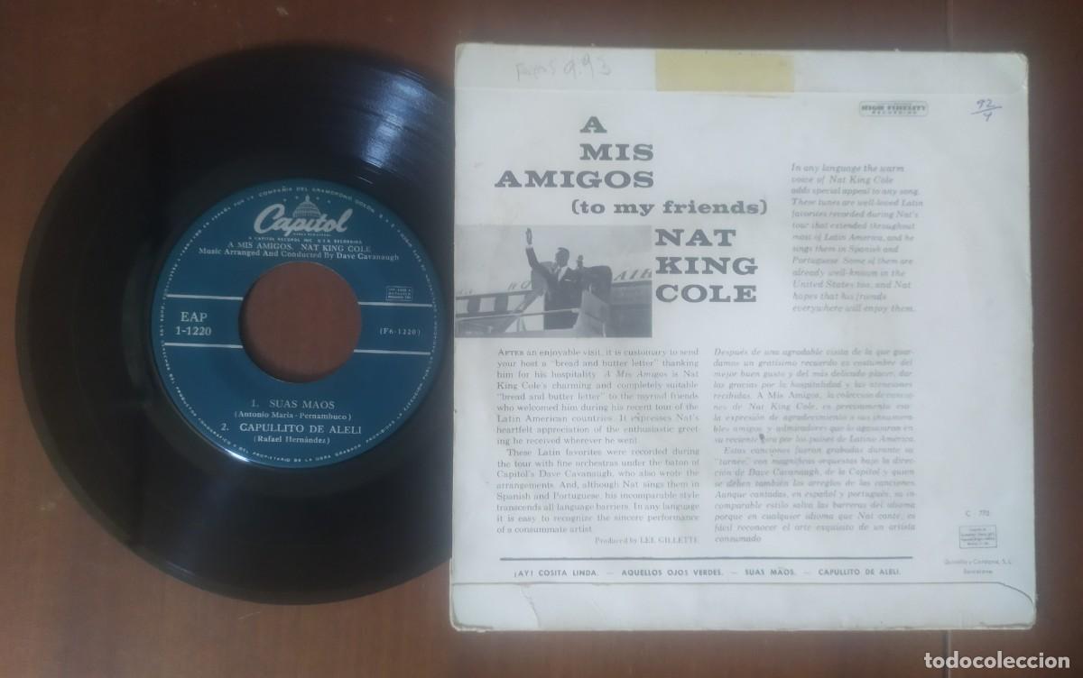 Discos de vinilo: Disco de Nat King Cole, a mis amigos - Foto 3