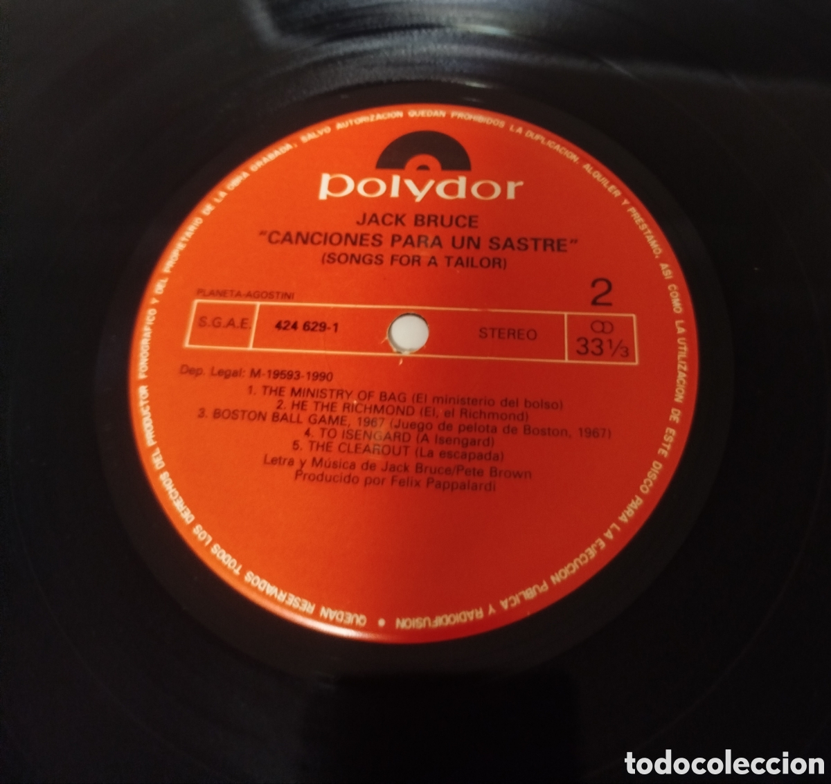 Discos de vinilo: Jack Bruce - Songs for a tailor - Foto 3