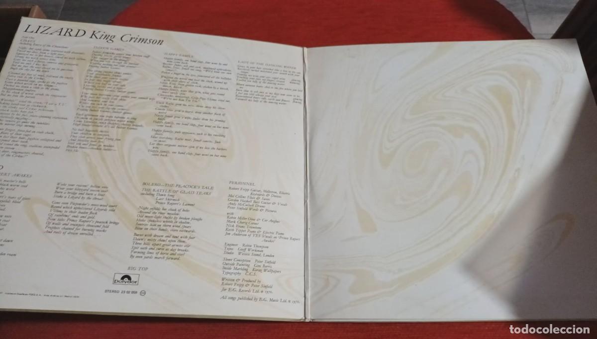 Discos de vinilo: KING CRIMSON - LIZARD - LP - Foto 3