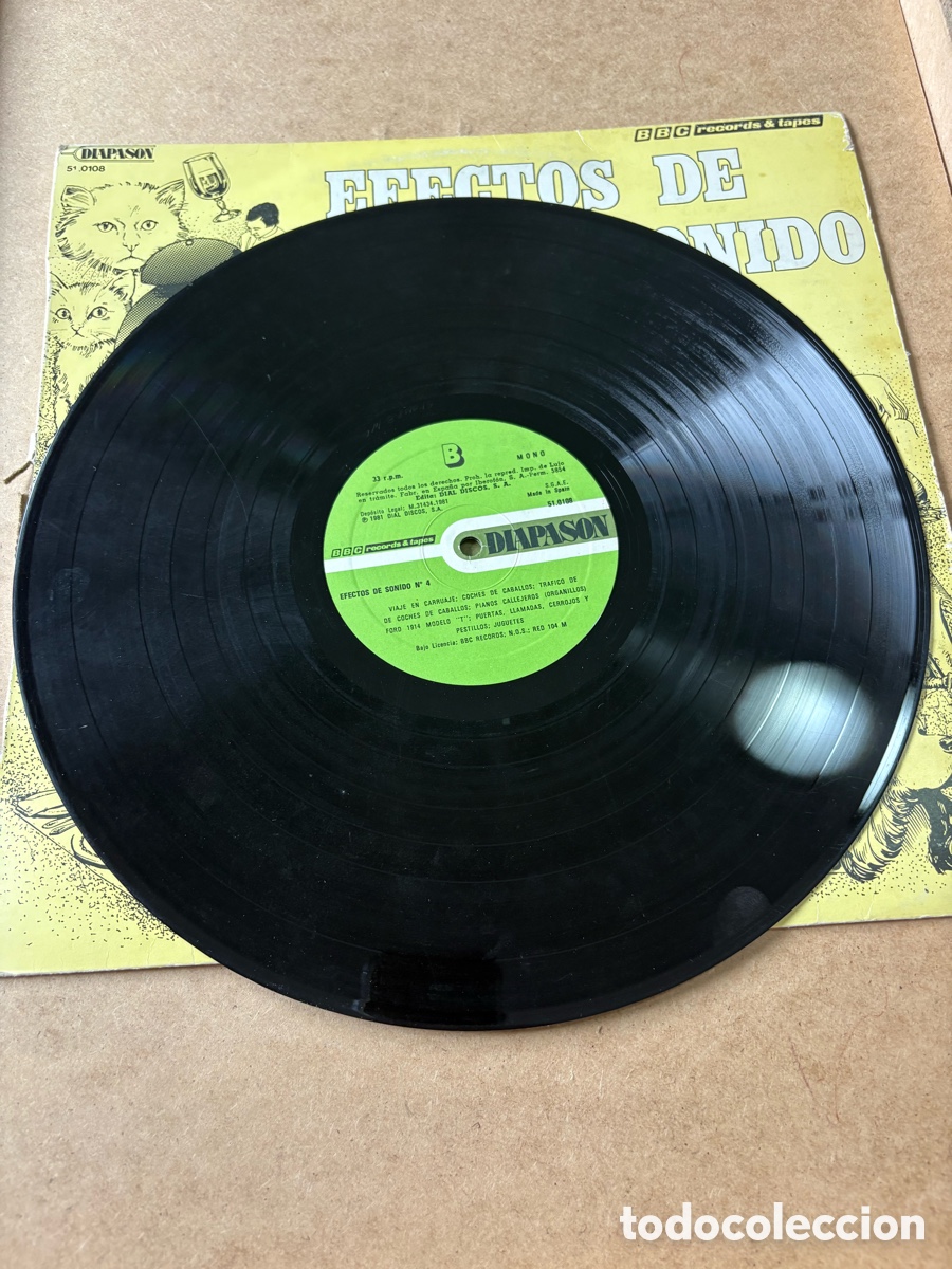 Discos de vinilo: Lp Efectos de sonido Vol.4 (A17) - Foto 2