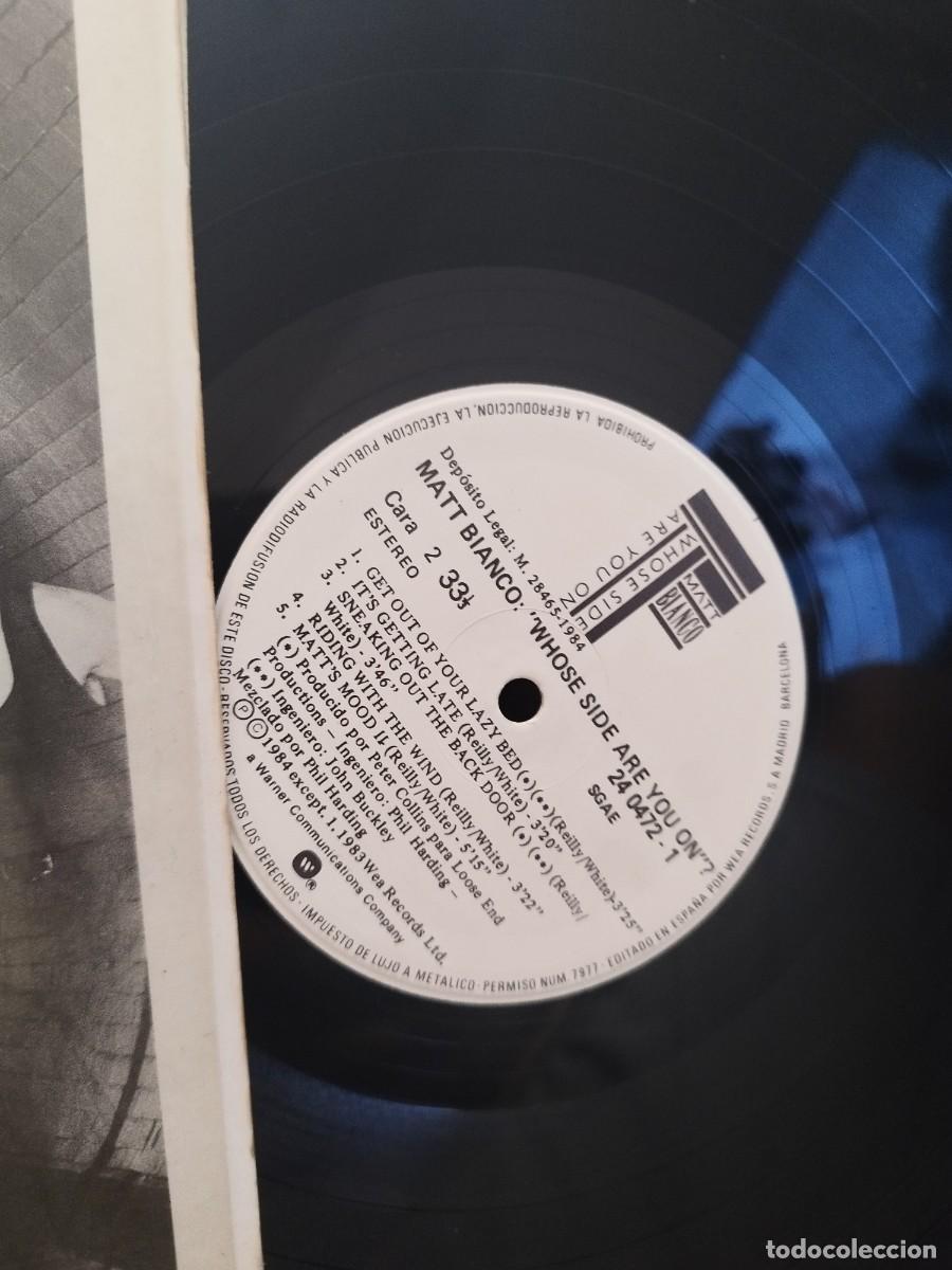 Discos de vinilo: Matt Bianco &ndash; Whose Side Are You On. Vinilo Lp. - Foto 2