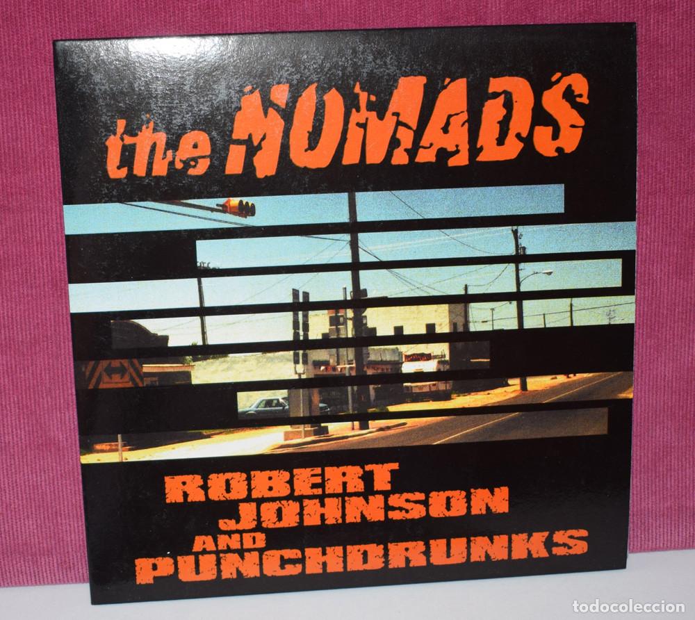 Discos de vinilo: The Nomads & Robert Johnson And Punchdrunks &ndash; Split - SINGLE VINILO AZUL - Foto 1