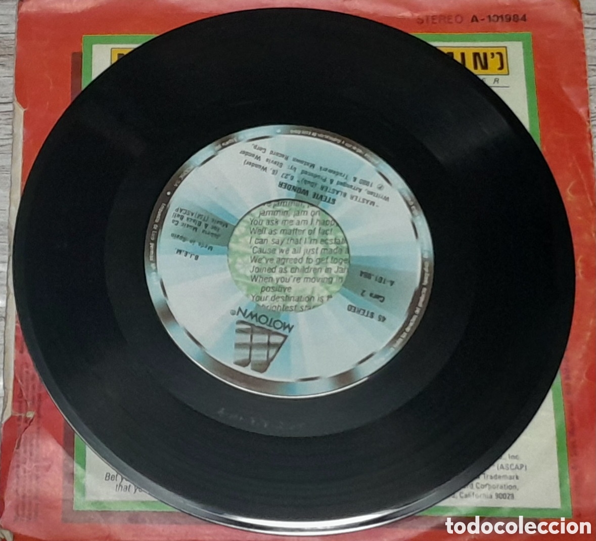 Discos de vinilo: STEVIE WONDER - MASTER BLASTER (JAMMIN) - ARIOLA EURODISC - Foto 3