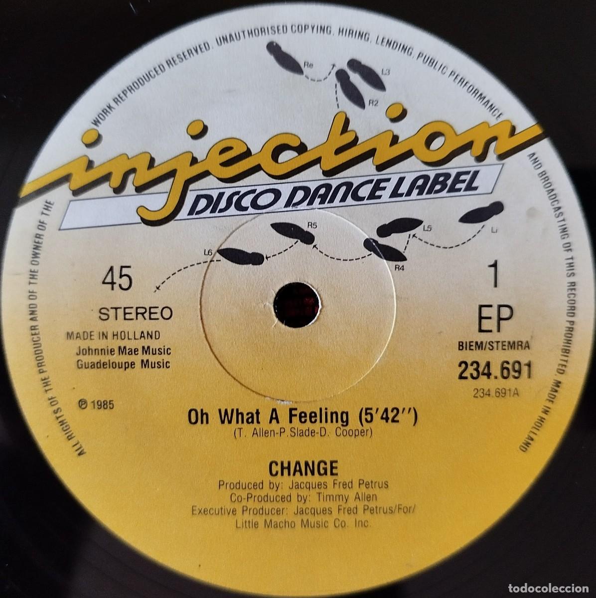 Discos de vinilo: CHANGE ** Oh What A Feeling ** MAXI SINGLE VINILO HOLANDA 1985 - Foto 1