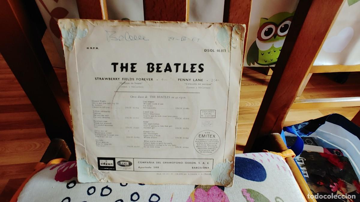 Discos de vinilo: THE BEATLES-SINGLE STRAWBERRY FIELDS FOREVER - Foto 2