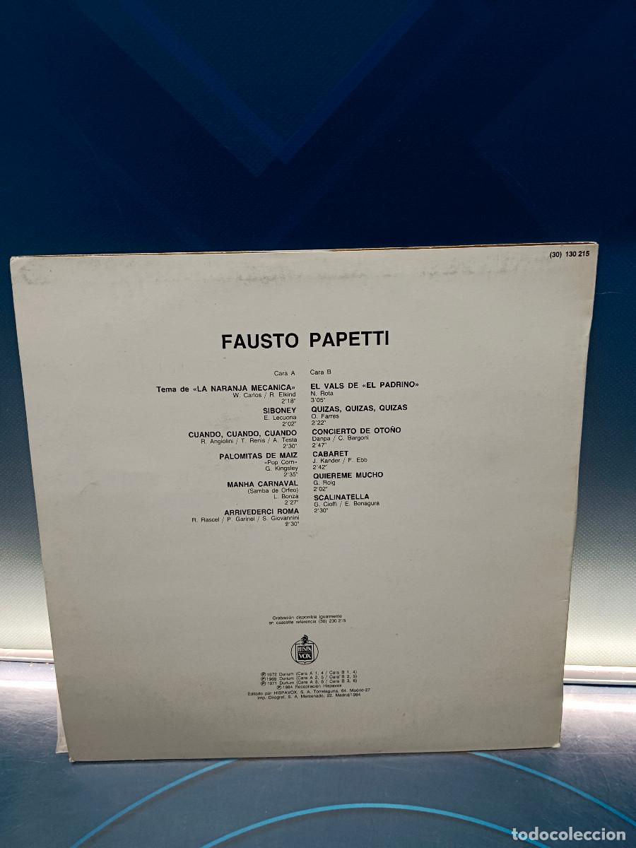 Discos de vinilo: Disco, LP, vinilo, Fausto Papetti - Fausto Papetti (LP, Comp) - Foto 5