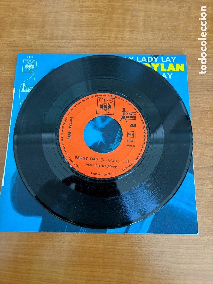 Discos de vinilo: Bob Dylan - Lay lady Lay- Peggy Day - Foto 3