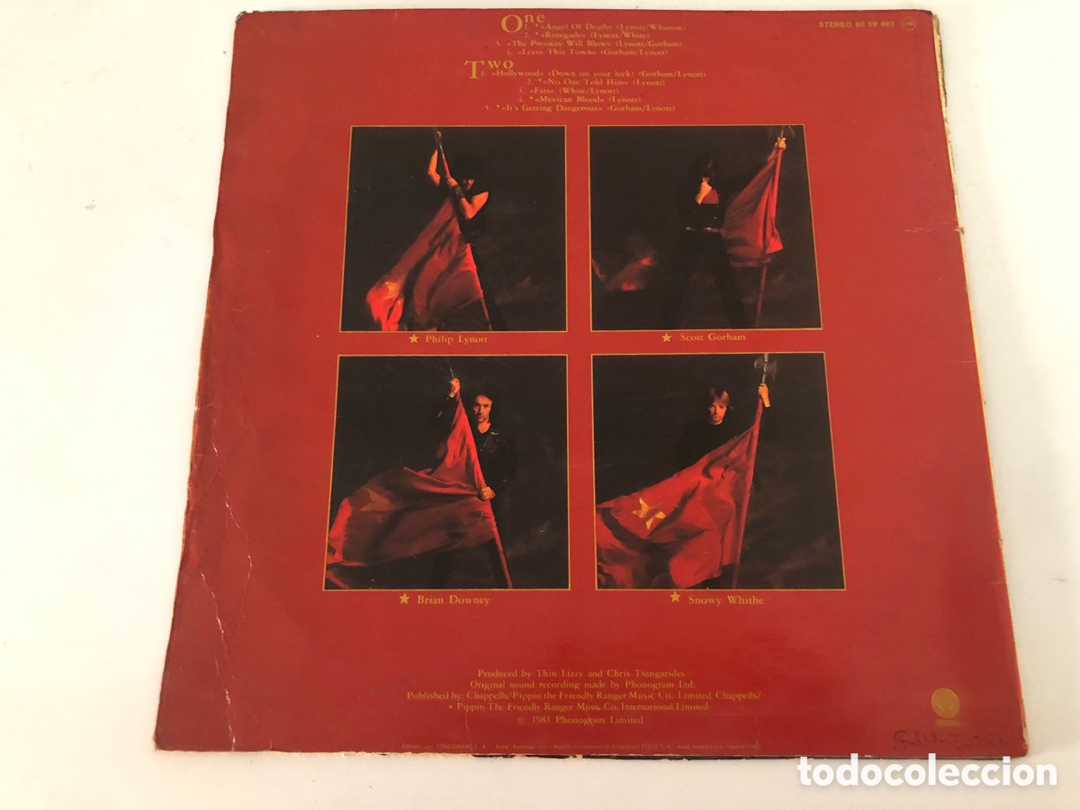 Discos de vinilo: Thin Lizzy Renegade 1981 Lp - Foto 5