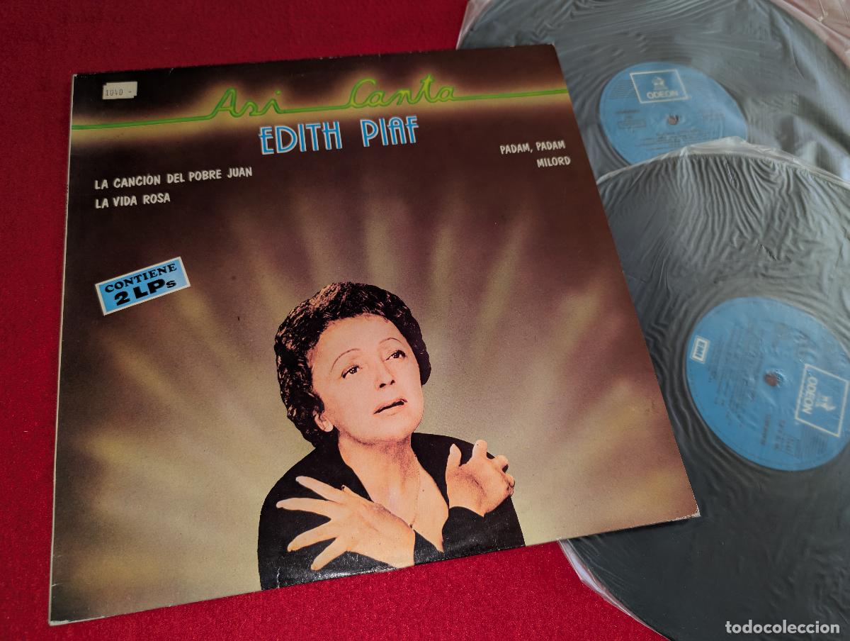 Discos de vinilo: EDITH PIAF Asi canta 2LP 1982 EMI Odeon ESPA&Ntilde;A SPAIN