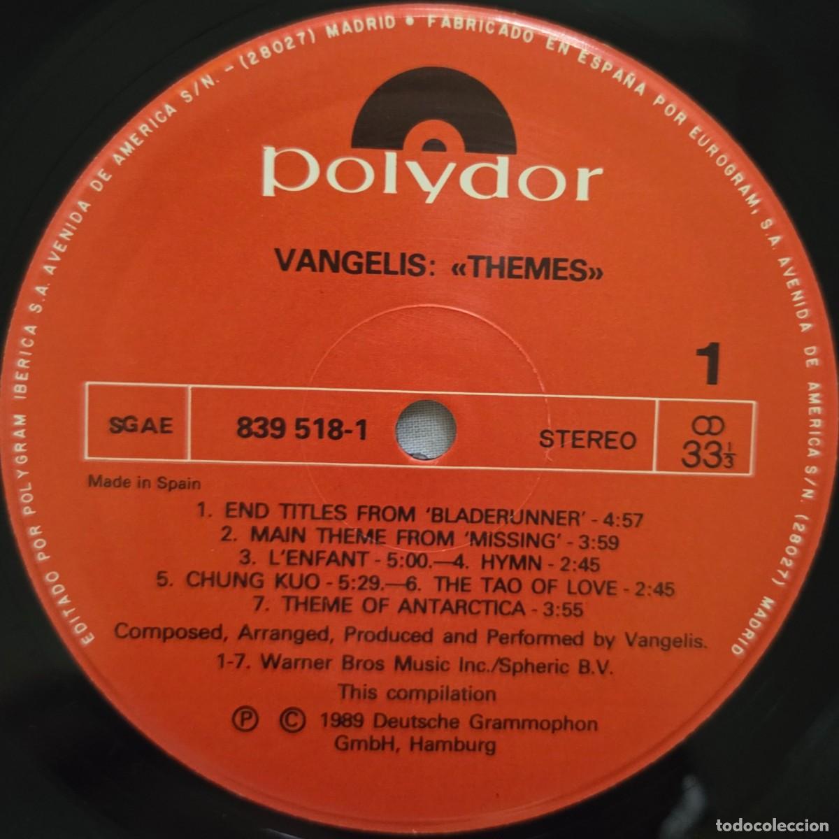 Discos de vinilo: LP Vinilo Vangelis, Themes - Foto 6