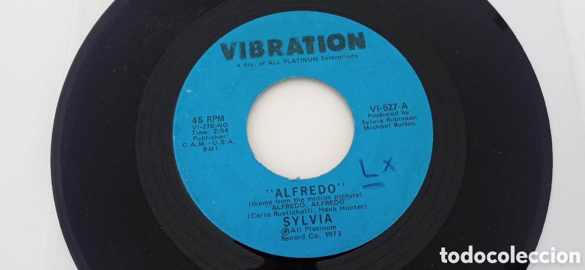 Discos de vinilo: SYLVIA - Alfredo (1973) single - Foto 1