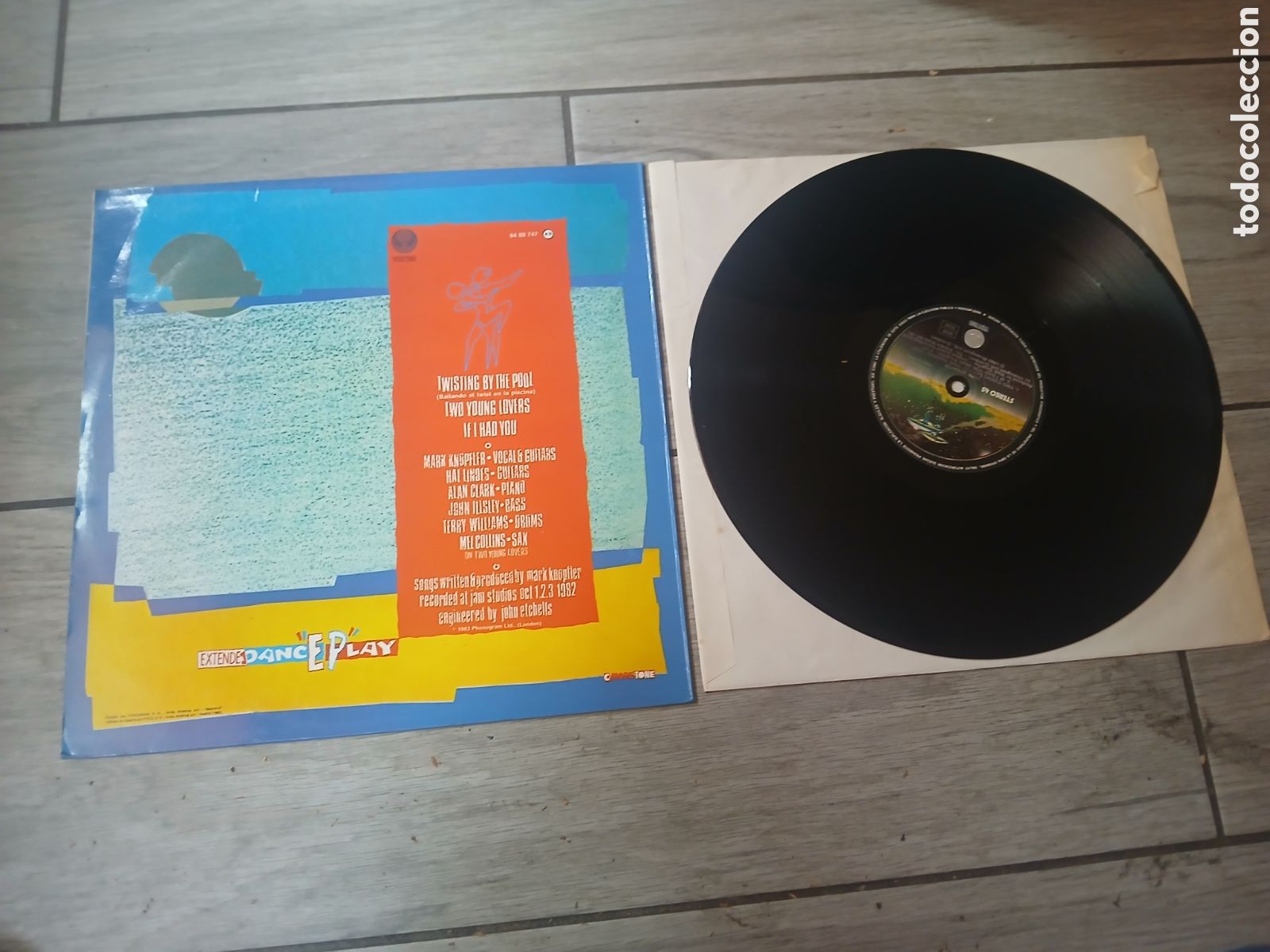 Discos de vinilo: DIRE STRAITS - TWISTING BY POOL - MAXI - SPAIN - VERTIGO - L - - Foto 2