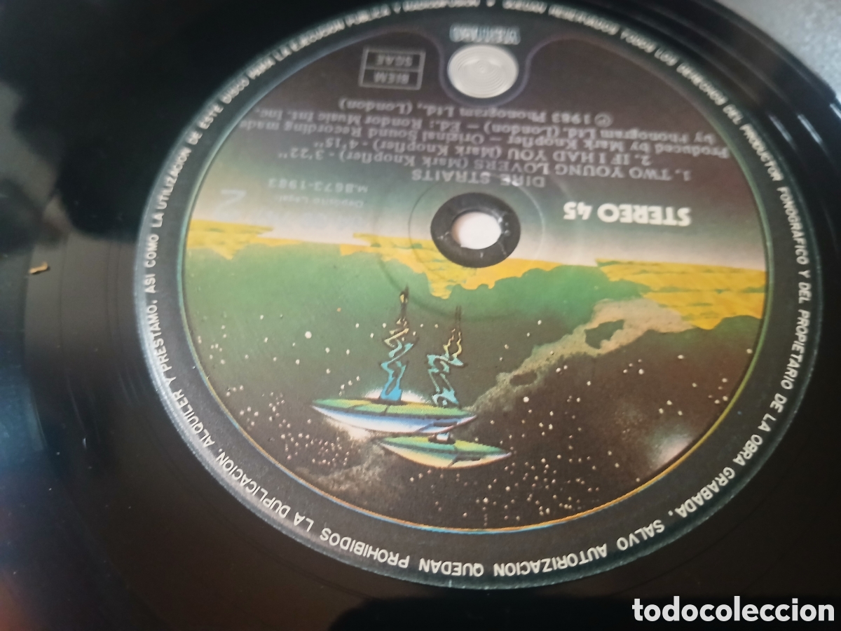 Discos de vinilo: DIRE STRAITS - TWISTING BY POOL - MAXI - SPAIN - VERTIGO - L - - Foto 3
