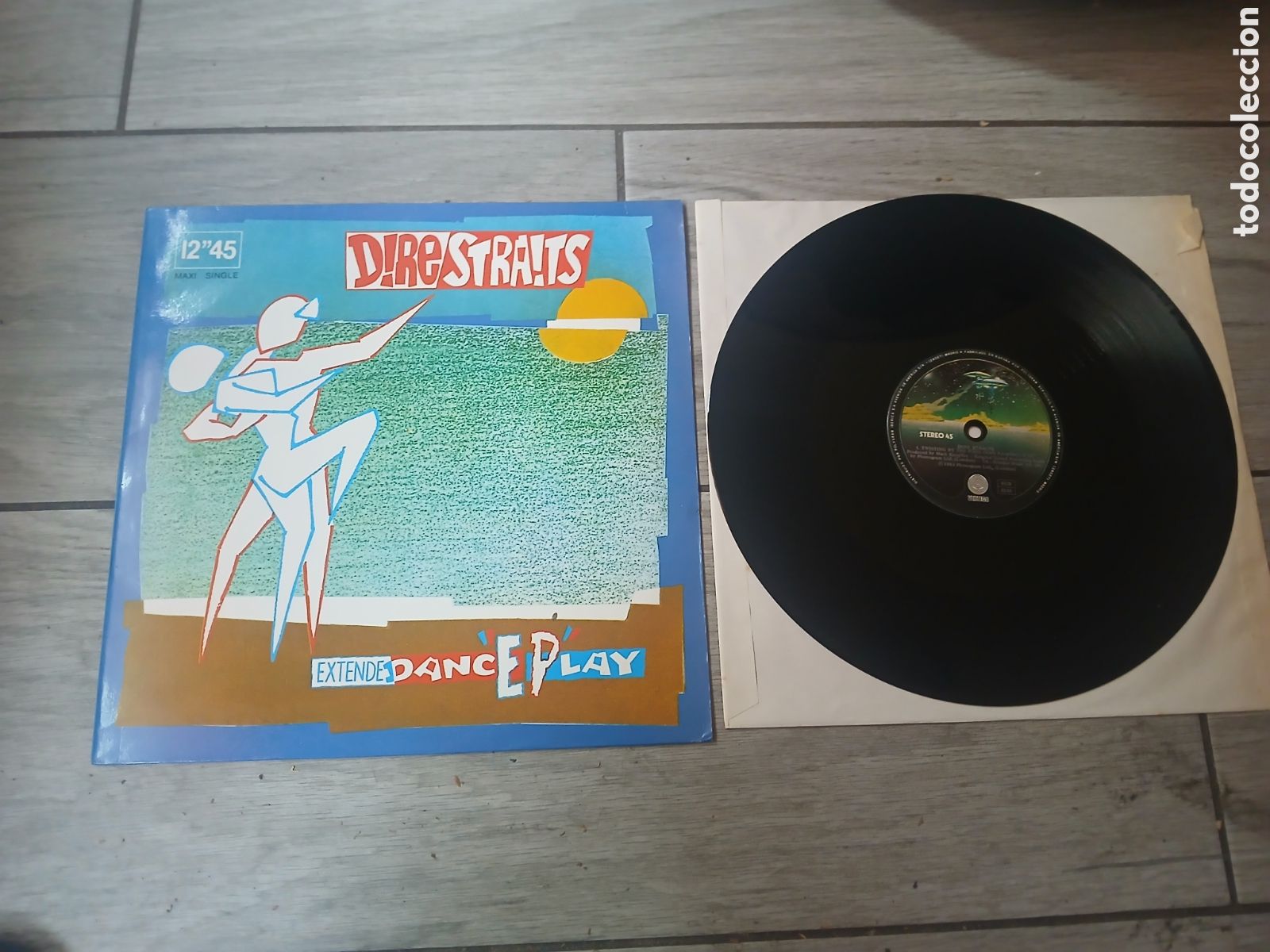 Discos de vinilo: DIRE STRAITS - TWISTING BY POOL - MAXI - SPAIN - VERTIGO - L - - Foto 1