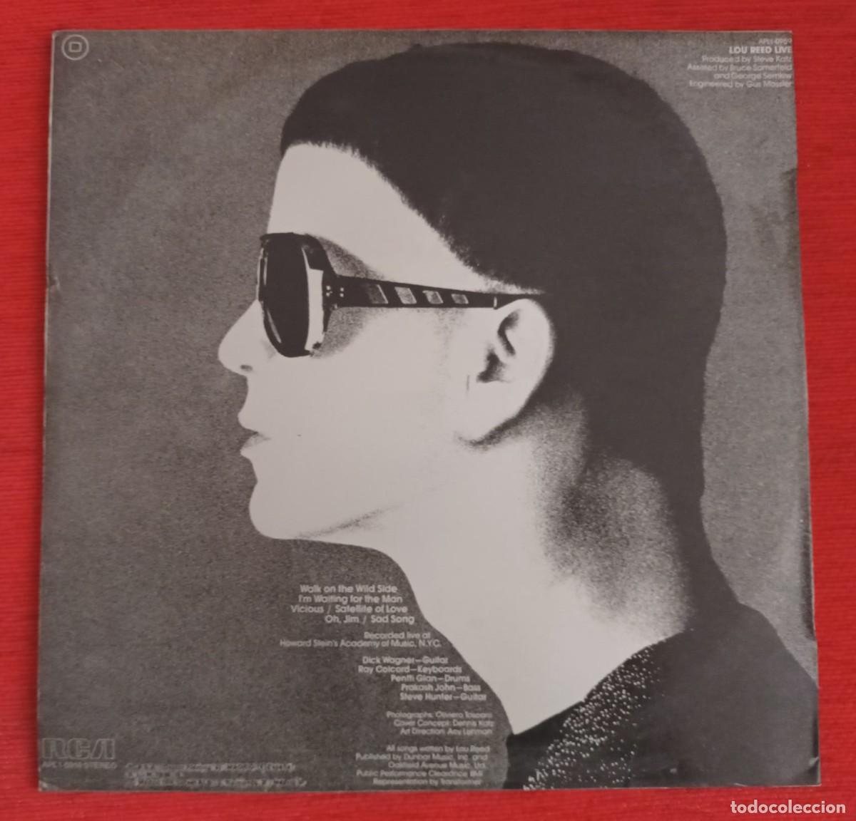 Discos de vinilo: LOU REED - LIVE - LP - Foto 2