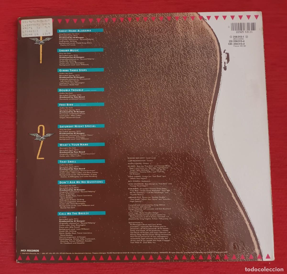 Discos de vinilo: LYNYRD SKYNYRD - GREATEST HITS - LP - Foto 2