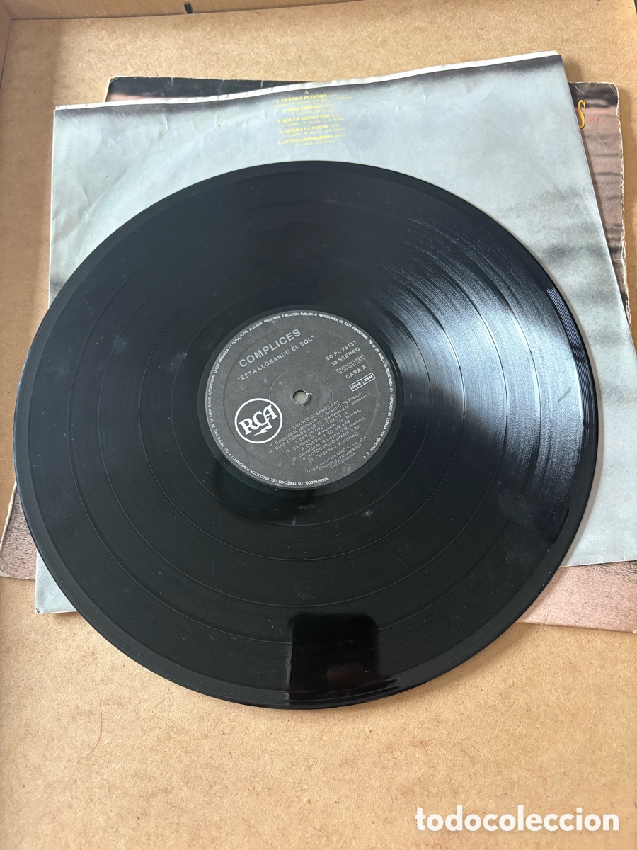Discos de vinilo: Lp C&oacute;mplices, Esta Llorando el Sol (A17) - Foto 2