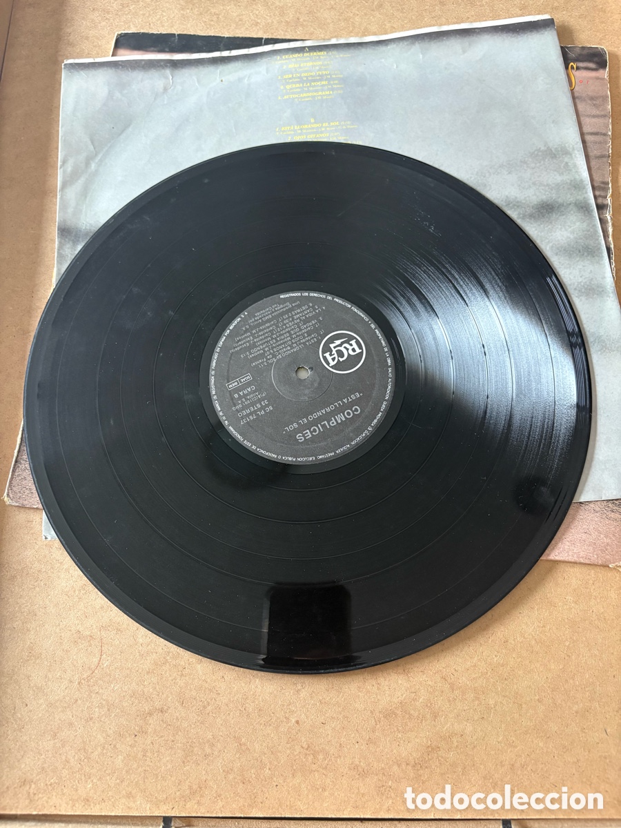 Discos de vinilo: Lp C&oacute;mplices, Esta Llorando el Sol (A17) - Foto 3