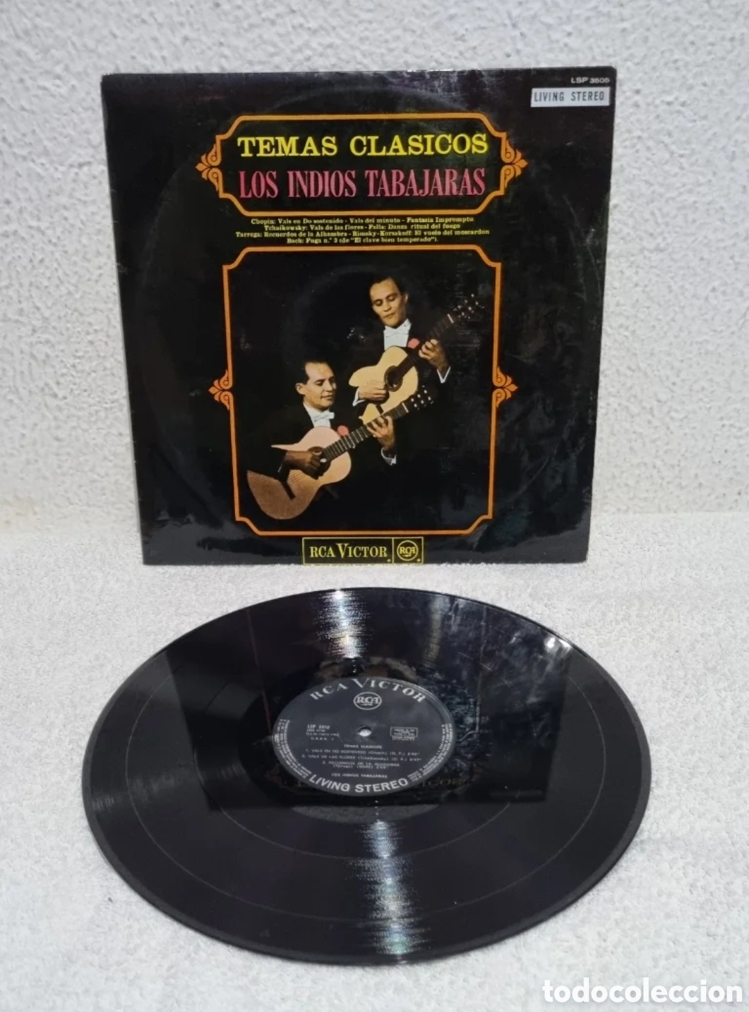 Discos de vinilo: Los indios Tabajaras. Temas cl&aacute;sicos - Foto 1