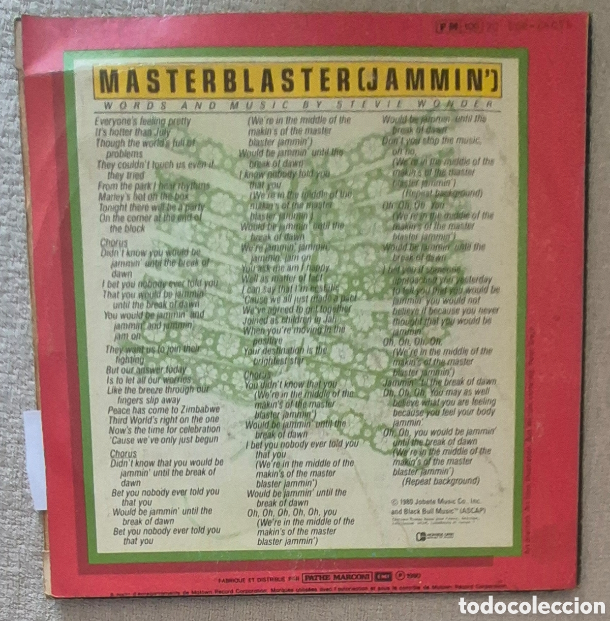 Discos de vinilo: SINGLE - STEVIE WONDER - MASTER BLASTER - Foto 2