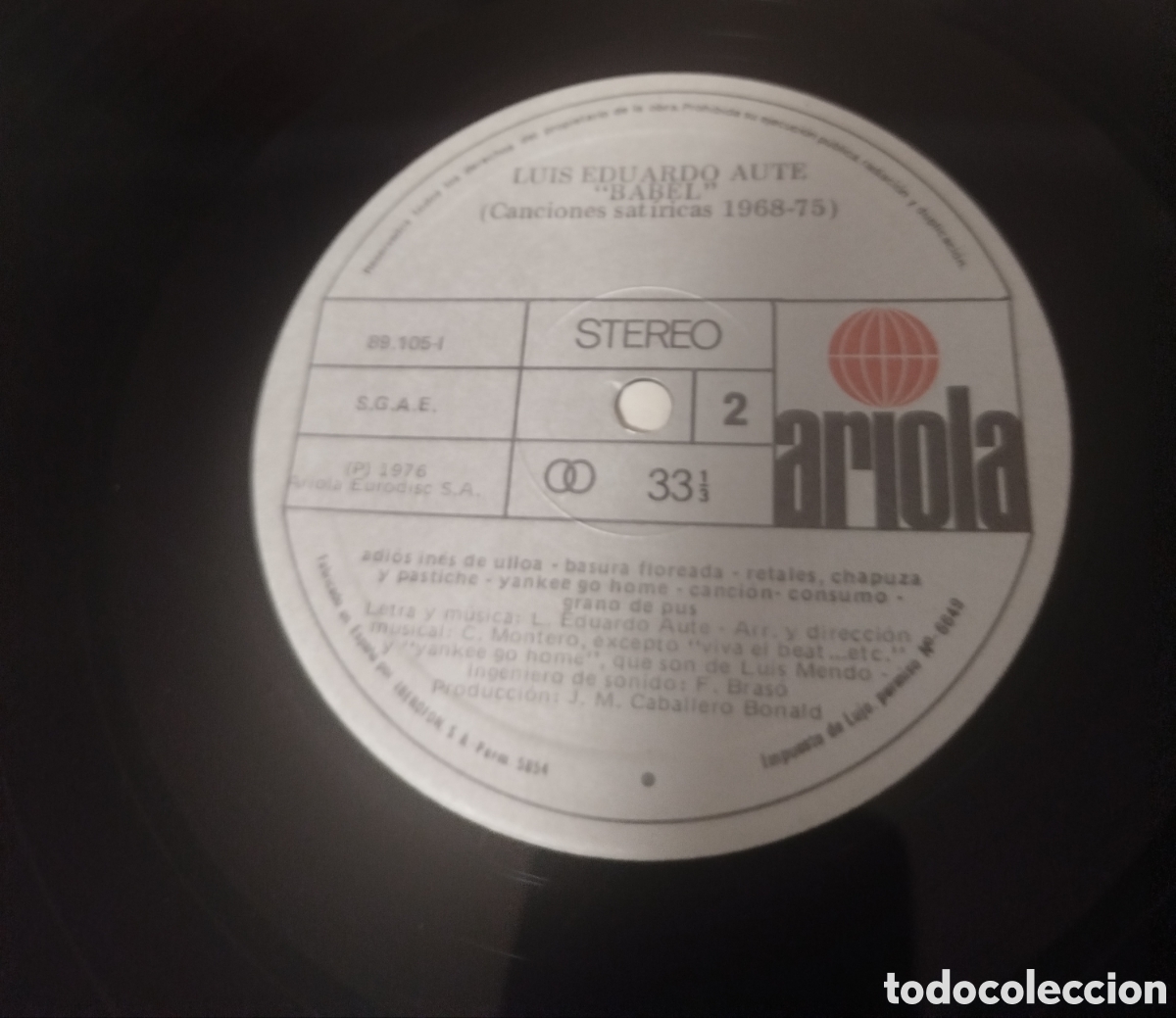 Discos de vinilo: Luis Eduardo Aute - babel - Foto 3