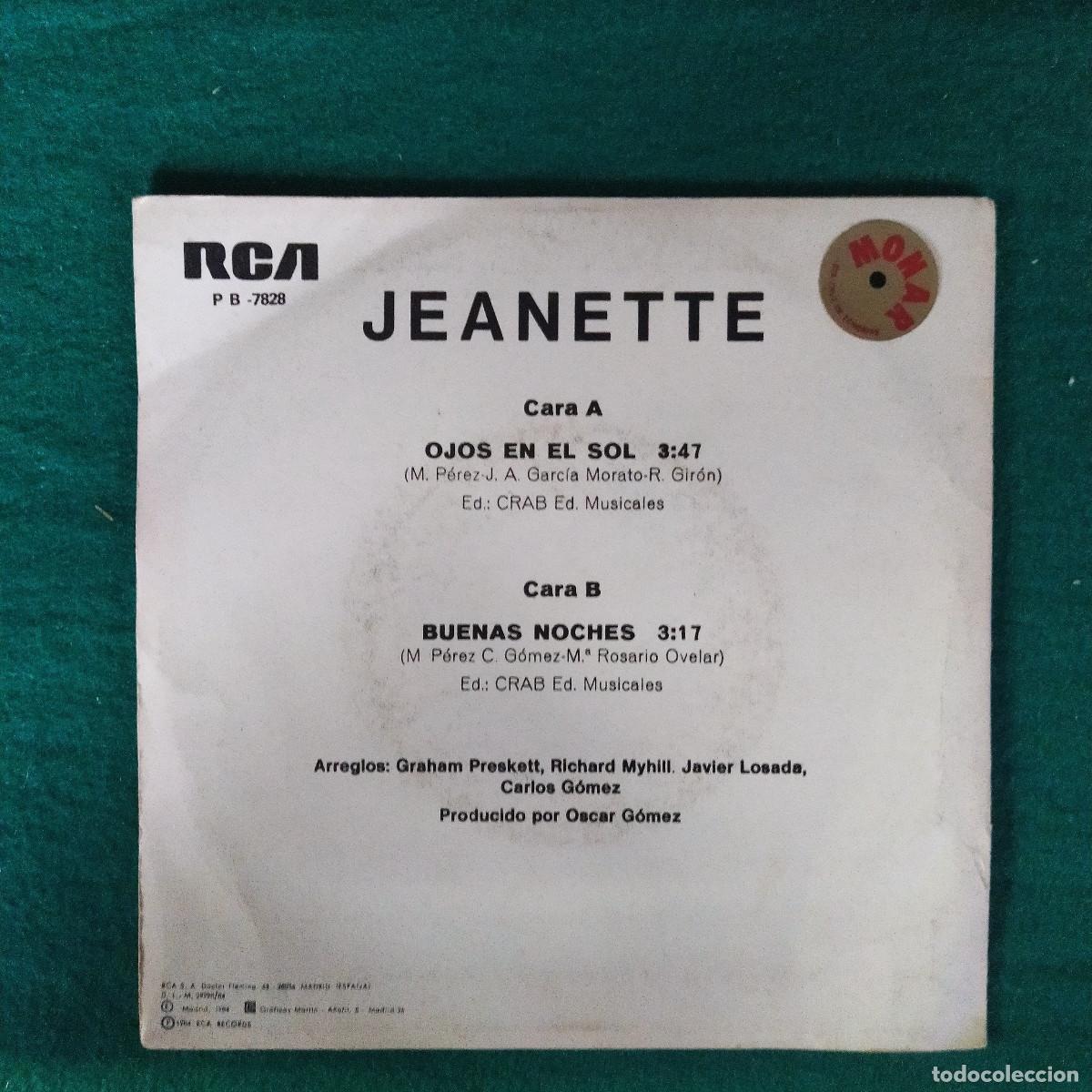 Discos de vinilo: Jeanette &ndash; Ojos En El Sol - Foto 2