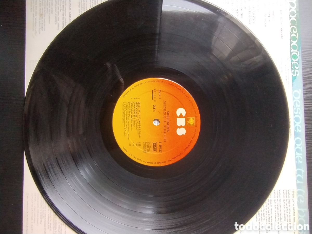 Discos de vinilo: Mocedades LP desde que t&uacute; te has ido - Foto 5