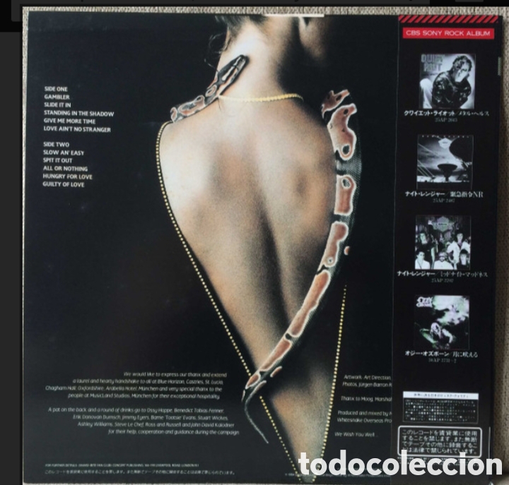 Discos de vinilo: Whitesnake&nbsp;&ndash;&nbsp;Slide It In,JAPAN - Foto 2